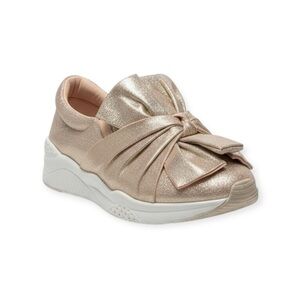 Vices Verso 𖧷 Bow Front Fashion Sneakers Running Shoe 𖧷 Rose Gold 𖧷 38 7.5 8